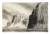A monochrome etching by Norman Ackroyd depicting sheer cliffs rising from water