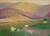 Painting by Ivon Hitchens depicting a view of rolling downland with sheep and lambs gambolling in the foreground.