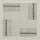 Monochromatic drawing by Alan Reynolds of a square formed of four squares with grey and black lines.