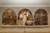 Photograph showing three arched panel containing murals by Stanley Spencer showing scenes from the First World War