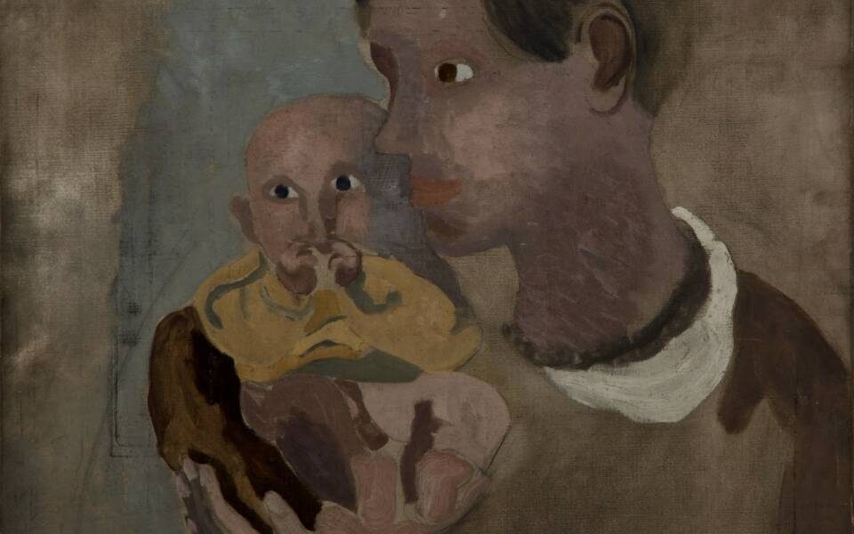 Ben Nicholson, Portrait of Winifred and Jake Nicholson