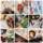 Grid of 6 squares containing photographs of different craft activities