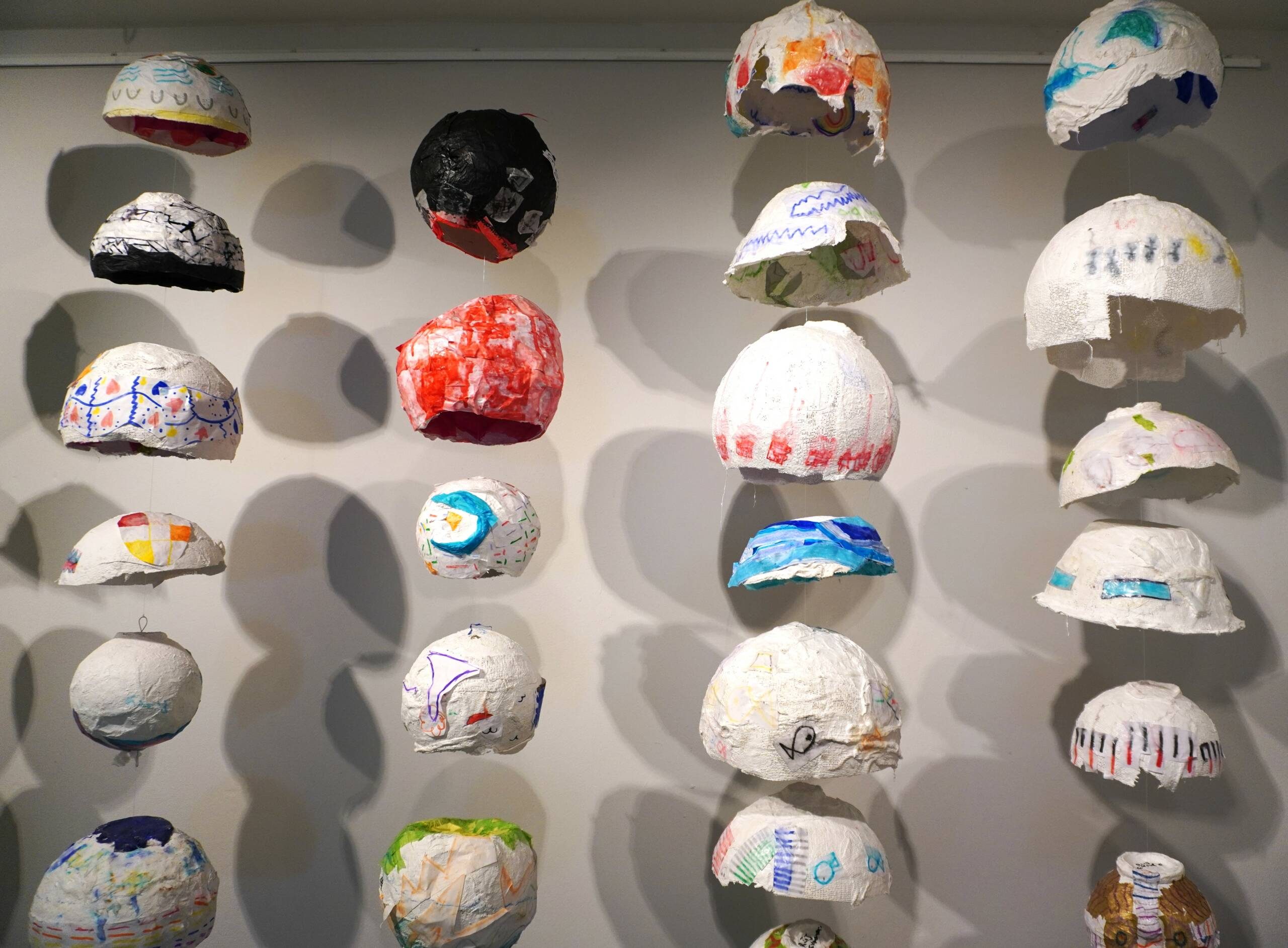Photograph of a hanging installation
