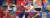 Painting made up of different rectangles each individually designed. There 3 vertical and 6 horizontal - 18 all together.