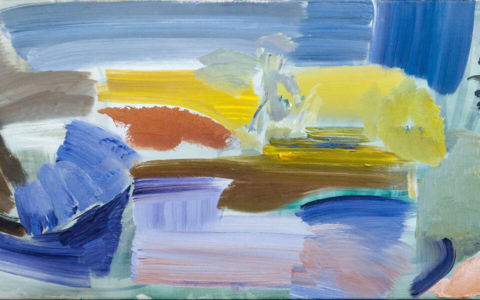 Ivon Hitchens (1893–1979), Sussex River, near Midhurst, 1965, Oil on canvas, Hussey Bequest, Chichester District Council (1985), © Estate of the Artist/ DACS