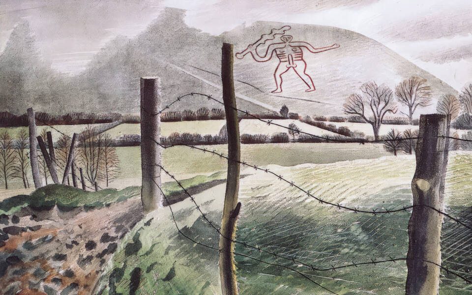 The Cerne Abbas Giant, Eric Ravilious, 1939